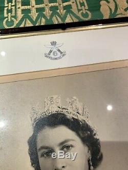 Vintage Hand Signed Photograph Queen Elizabeth II 1953 Autograph Photo Gurkha