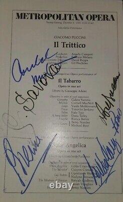 Vintage! Trittico Hand Signed (X5) Program JG Autographs COA