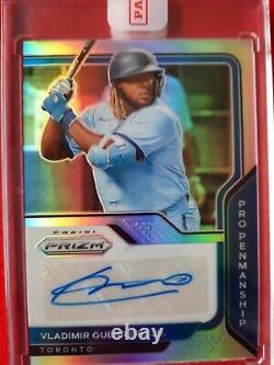 Vladimir Guerrero Jr. 2021 Silver Prizm Pro Penmanship Auto IN HAND Autograph