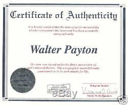 WALTER PAYTON. AUTOGRAPHED OFFICIAL NFL FOOTBALL. MIRRORED CASE. With STEINER COA