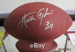 WALTER PAYTON. AUTOGRAPHED OFFICIAL NFL FOOTBALL. MIRRORED CASE. With STEINER COA