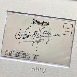 Walt Disney autograph Post Card Hand Signed With Certificate