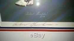 Walter Payton Autograph HOF lithograph Hand Signed 20x30 Andrew Goralski NICE