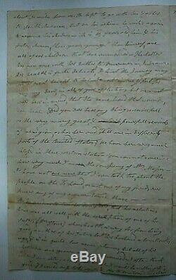 William Henry Harrison Wife Anna Signed 3 Pg Letter In Her Hand To A Friend Psa