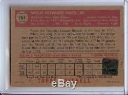 Willie Mays 2001 Team Topps Legends 1952 Reprint Hand Signed Auto Autograph TT1R