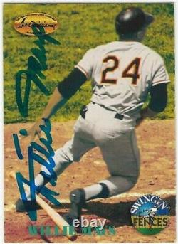 Willie Mays Baseball Cards with his Original Hand-Written Signatures, Discount