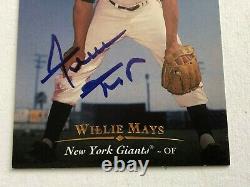 Willie Mays Signed Autographed Upper Deck Baseball Card New York Giants