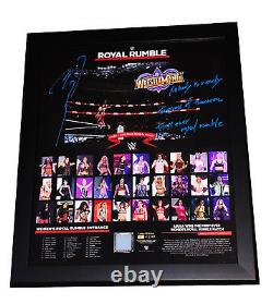 Wwe Asuka Hand Signed Autographed Royal Rumble Framed Plaque With Proof And Coa