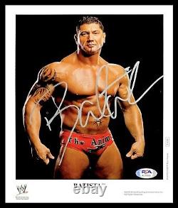 Wwe Batista P-1134 Hand Signed Autographed 8x10 Promo Photo With Psa Dna Coa