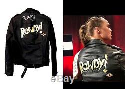 Wwe Ronda Rousey Ring Worn Hand Signed Autographed Jacket With Coa From The Wwe