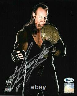 Wwe The Undertaker Hand Signed Autographed 8x10 Photo With Proof Beckett Coa 6
