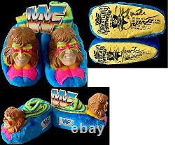 Wwe Ultimate Warrior Original Hand Signed Autographed Slippers With Tags And Coa