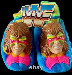 Wwe Ultimate Warrior Original Hand Signed Autographed Slippers With Tags And Coa