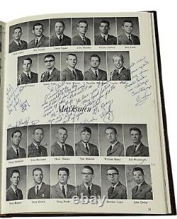 Wwe Vince Mcmahon Hand Signed 1963 Taps Fishburne Military Yearbook With Coa 1/1