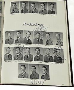 Wwe Vince Mcmahon Hand Signed 1963 Taps Fishburne Military Yearbook With Coa 1/1