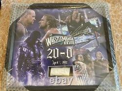 Wwe Wrestlemania 28 Hand Signed Undertaker Plaque Autograph