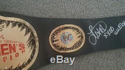 Wwf Wwe Lita Amy Dumas Hand Signed Autographed Deluxe Women's Championship Belt