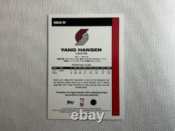 Yang Hansen 2025-26 Topps Rookie Autograph Card