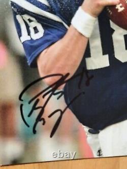 Young Peyton Manning Auto Autograph 8x10 Photo Hand Signed With COA Colts Legend