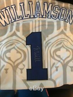 Zion Williamson Autographed Basketball Jersey Hand Signed with COA (Duke) Size XL