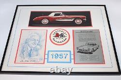 Zora Arkus Duntov Hand Signed Autographed Limited Edition Display Corvette /1957
