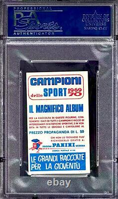 1969 Panini Mario Andretti Auto Rc 1/1 Psa/dna 9 Mint Son Plus Rare (signé À La Main)