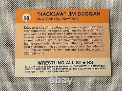 1983 Lutte Contre Toutes Les Stars #10 Hacksaw Jim Duggan Autograph Signé À La Main