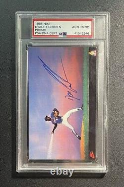 1985 Nike Dwight Gooden RC signé PSA/DNA Authentic Auto Full Label Rookie Promo