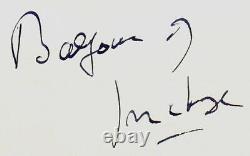 1er Baron d'Inchrye Harold Balfour Carte signée à la main 3X5 JG Autographs COA