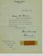 1er Comte Alexander De Tunis Harold Alexander - Lettre Dactylographiée Signée à La Main Jg Autographs Coa