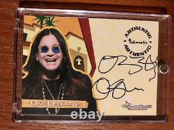 2002 Encres Les Osbournes Ozzy Osbourne Auto Autographique Signée Card