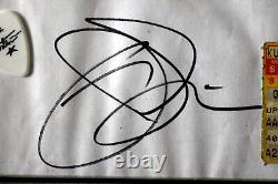 2003 Joe Satriani main signée Papier et Billet