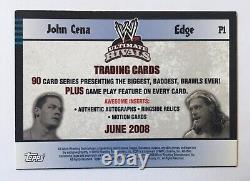 2008 WWE Topps John Cena Vs Edge Ultimate Rivals L'autographe de John Cena