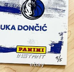 2018 Luka Doncic Panini Impressions Instantanées Impression À La Main Rc Auto /5 Rookie 11x17