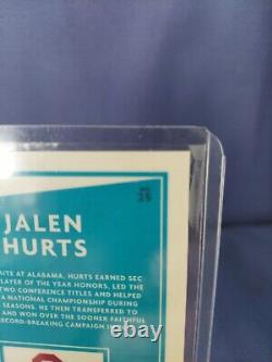 2020 Optic Sp Rookie Jalen Hurts Jalen Hurts On Card Hand Auto /25-voir Ci-dessous