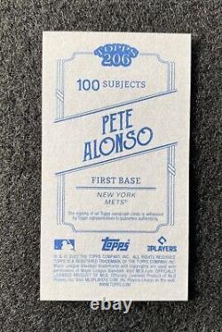 2022 Topps 206 T206 Vague 5 Autographe Pete Alonso New York Mets SSP
