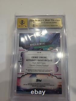 2024 Topps Chrome Cosmic BROCK BOWERS Or Interstellaire 13/50 Auto BGS 9.5