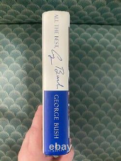 41ème Président George H W Bush Main Signée Autographe All The Best Book