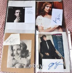 50 Lot de cartes et papiers signés à la main par des célébrités provenant de l'héritage de Donald Elmblad