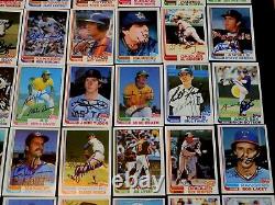 (86) 1982 Topps Autographed Baseball Card Starter Set Lot Hof Auto Mlb Star'80s