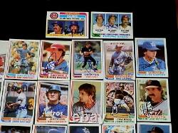 (86) 1982 Topps Autographed Baseball Card Starter Set Lot Hof Auto Mlb Star'80s