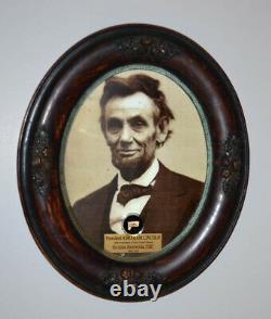 Abraham Lincoln Signé Dans Sa Main L’autographe, Cadre Antique, Coa, Uacc