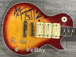 Ace Frehley Signé Baiser Guitar Autographié Guitare Avec Croquis À La Main Et La Preuve Exacte