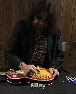 Ace Frehley Signé Baiser Guitar Autographié Guitare Avec Croquis À La Main Et La Preuve Exacte