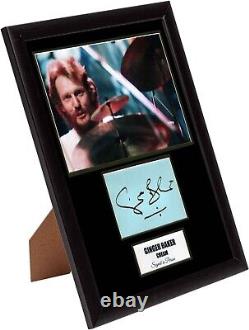 Affichage encadré et signé à la main par Ginger Baker au format A4 avec certificat d'authenticité - Superbe cadeau