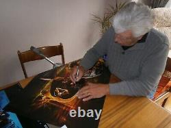 Affiche Star Wars Celebration 3 2005 signée à la main par Dave Prowse avec un certificat d'authenticité à vie.