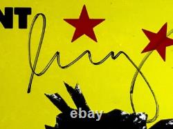 Affiche de l'exposition de boxe Warhol et Basquiat de 1985, signée à la main par Basquiat