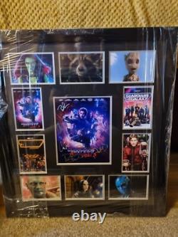 Affiche encadrée signée à la main des Gardiens de la Galaxie 3 avec certificat d'authenticité