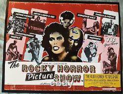 Affiche miniature dédicacée à la main par Tim Curry de 8x10 du Rocky Horror Picture Show