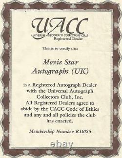 Affiche originale Star Wars 1994 signée à la main par Dave Prowse incluant un certificat d'authenticité